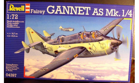 Противолодочный самолет Fairey Gannet AS Mk1/4  1:72 Revell, сборные модели авиации, scale72