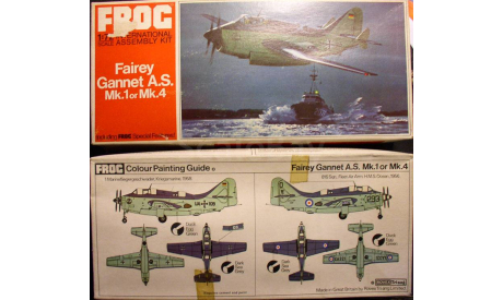 противолодочный самолет Fairey Gannet 1:72 FROG, сборные модели авиации, scale72