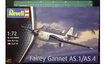 палубный противолодочный самолет Fairey Gannet AS/1/4  1:72 Revell, сборные модели авиации, scale72