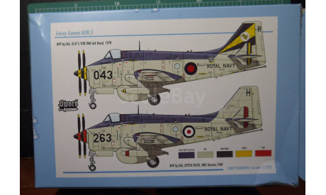 палубный самолет ДРЛО Gannet AEW.3 (upgraded kit) 1:72 Sword, сборные модели авиации, Fairey, scale72
