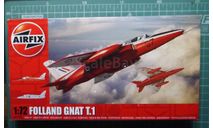 учебный самолет Folland Gnat T.1 1:72 Airfix, сборные модели авиации, 1/72