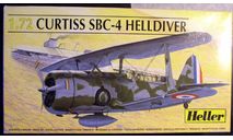 палубный пикировщик SBC-4 Helldiver 1:72 Heller, сборные модели авиации, scale72