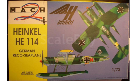 гидросамолет Хейнкель He 114 1:72 Mach-2, сборные модели авиации, Heinkel, 1/72