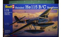 гидросамолет Хейнель He 115B/C  1:72 Revell (ex-Matchbox), сборные модели авиации, scale72, Heinkel