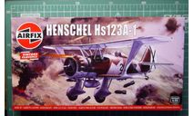 Штурмовик Хеншель Hs 123A-1 1:72 Airfix, сборные модели авиации, Hawker, scale72