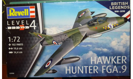Истребитель Hawker Hunter FGA9 1:72  Revell, сборные модели авиации, scale72