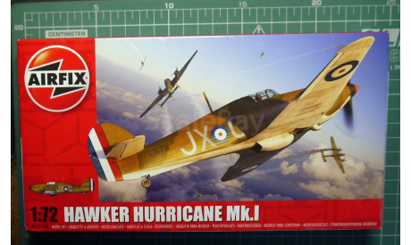 истребитель Hawker Hurricane MkI  1:72 Airfix NEW, сборные модели авиации, scale72