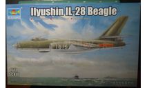 бомбардировщик Ил-28 1:72 Trumpeter, сборные модели авиации, Ильюшин, scale72