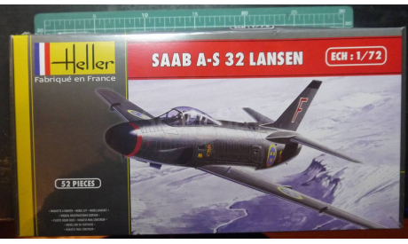 Бомбардировщик SAAB A-S.32 Lansen 1:72 Heller, сборные модели авиации, scale72