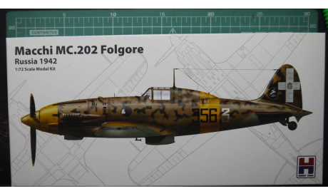 истребитель Macchi MC.202  Folgore (восточный фронт, 1942 г.)  1:72 Hobby-2000/Hasegawa, сборные модели авиации, scale72