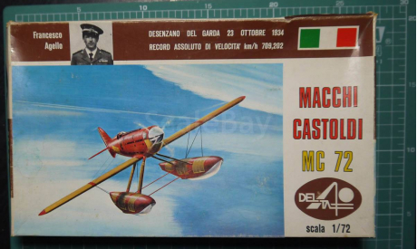 гидросамолет Macchi Castoldi MC-72 1:72 Delta-2, сборные модели авиации, scale72