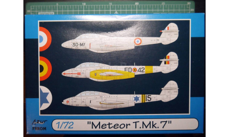 учебный самолет  Gloster Meteor T Mk 7  1:72 Azur-FRROM, сборные модели авиации, scale72