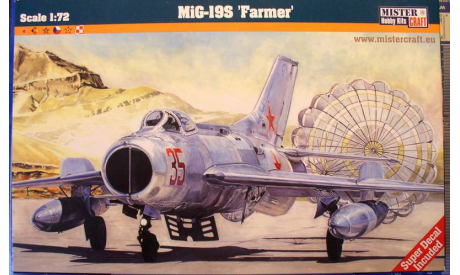 истребитель МиГ-19С 1:72 Mistercraft, сборные модели авиации, scale72