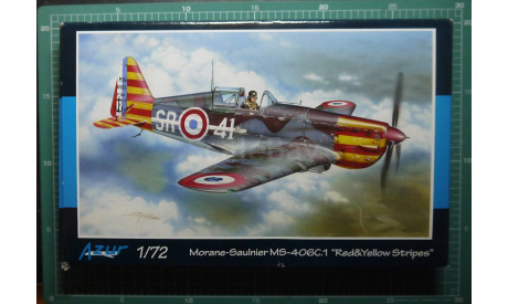 истребитель Morane Saulnier MS.406C1 1:72 Azur, сборные модели авиации, scale72