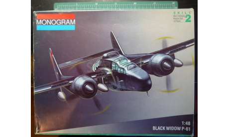 ночной перехватчик P-61 Black Widow 1:48 Monogram, сборные модели авиации, scale48