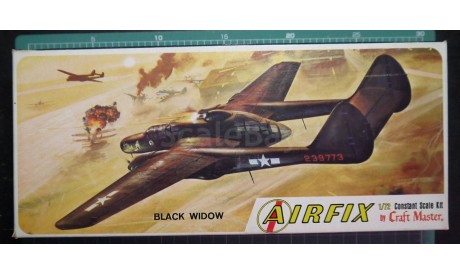 Ночной перехватчик P-61 Black Widow  1:72 Airfix Craftmaster, сборные модели авиации, scale72