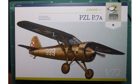 Истребитель PZL P-7a  1:72 Arma Hobby (junior set), сборные модели авиации, ArmaHobby, scale72