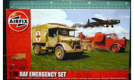 Санитарная+пожарная машины RAF WW II 1:76 Airfix, сборные модели авиации, scale72