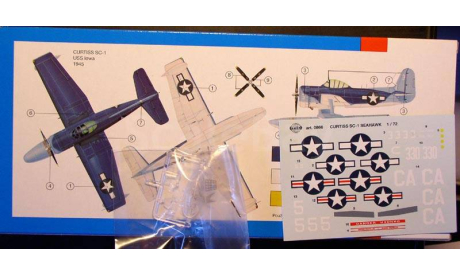 гидросамолет Curtiss Seahawk SC1 1:72 Smer, сборные модели авиации, Fairey, scale72