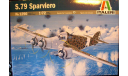 бомбардировщик S.79 Sparviero 1:72 Italeri, сборные модели авиации, scale72