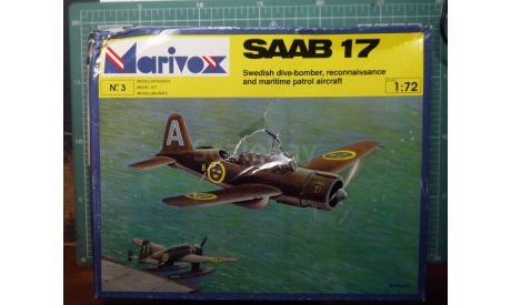 Пикирующий бомбардировщик SAAB B-17  1:72 Marivox, сборные модели авиации, scale72