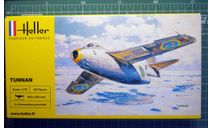 истребитель SAAB J-29 Tunnan 1:72 Heller, сборные модели авиации, scale72