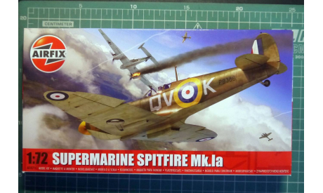 истребитель Supermarine Spitfire MkIa 1:72 Airfix NEW, сборные модели авиации, scale72