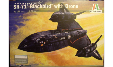 стратегический разведчик SR-71A Blackbird + D-21 1:72 Italeri, сборные модели авиации, scale72