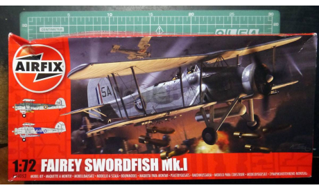 палубный торпедоносец Fairey Swordfish MkI 1:72 Airfix !NEW!, сборные модели авиации, scale72