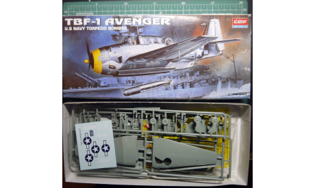 Палубный торпедоносец  Avenger TBF-1 1:72 Academy, сборные модели авиации, scale72