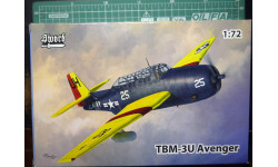 палубный транспортный самолёт TBM-3U Avenger 1:72 Sword