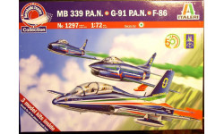 Самолеты пилотажной группы Frecce tricolori (F-86. Fiat G.91, MB.339)  1:72 Italeri