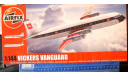 Пассажирский самолет Vickers Vanguard 1:144 Airfix, сборные модели авиации, scale144