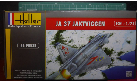 Истребитель SAAB JA-37  Jaktviggen (AJ-37/SF-37/SK-37 Viggen optional) 1:72 Heller (upgraded kit), сборные модели авиации, scale72