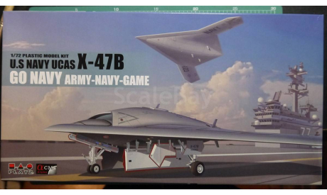 палубный ударный БПЛА X-47B 1:72 Platz, сборные модели авиации, scale72