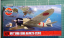 Истребитель Митцубиси A6M2b Zero 1:72 Airfix (NEW), сборные модели авиации, Mitsubishi, scale72