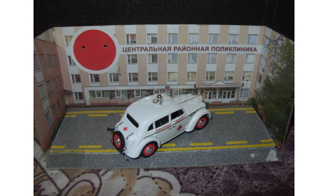 Москвич-400 санитарный., масштабная модель, Конверсии мастеров-одиночек, scale43