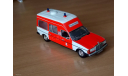 Mercedes-Benz W123 300D (Feuerwehr). скорая медицинская помощь ambulance, масштабная модель, 1:43, 1/43