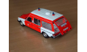 Mercedes-Benz W123 300D (Feuerwehr). скорая медицинская помощь ambulance, масштабная модель, 1:43, 1/43