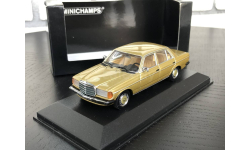 Mercedes 280E W123 1976 Gold Metallic 1:43 Minichamps