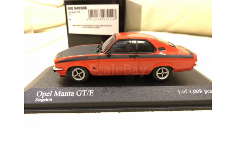 Opel MANTA GT/E 1974 1:43 Minichamps, масштабная модель, 1/43