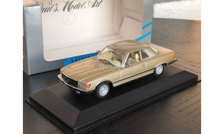 Mercedes-Benz 450SLC (W107) 1972-80 gold 1:43 Minichamps, редкая масштабная модель, 1/43