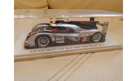 Audi R18 TDI #2 Audi Sport Team Joest Winner LM 2011 (M.Fassler, A.Lotterer, B.Treluyer) Spark43LM11, масштабная модель, 1:43, 1/43