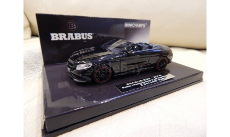 Brabus 850 Mercedes-AMG S 63 S-class cabriolet 2016 black 437034230, масштабная модель, Mercedes-Benz, 1:43, 1/43