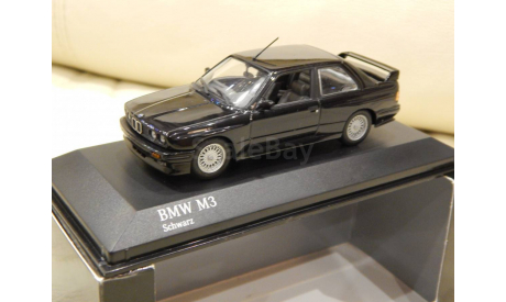 BMW M3 (E30) Street EVO 1987 Black Minichamps 1:43, масштабная модель, scale43