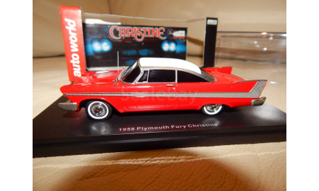 Plymouth Fury Christine 1958 (red) Auto World 1/43 AWRSS1110, масштабная модель, scale43