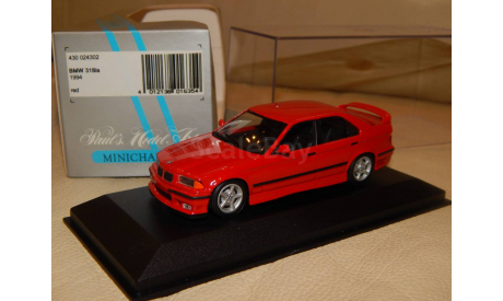 BMW 3-series 4-doors (318iS) 1994 (E36), RED Minichamps 430024302 1/43, масштабная модель, scale43