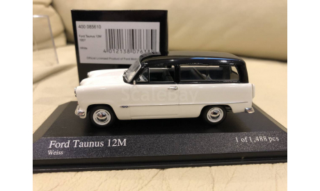 Ford Taunus 12M Turnier (1957), white 1/43 Minichamps, масштабная модель, 1:43