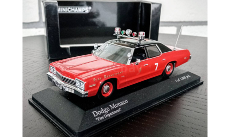 Dodge Monaco 1974 Minichamps 1:43 400144790, редкая масштабная модель, 1/43