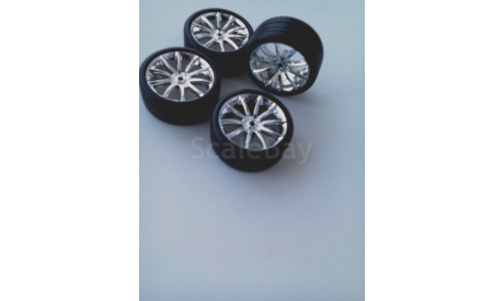 1/18 Колеса 22’ Shelby 2008 SS Wheel Set, масштабная модель, Diecast company, 1:18